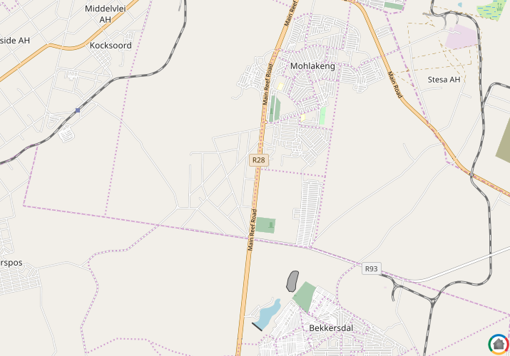 Map location of Randfontein